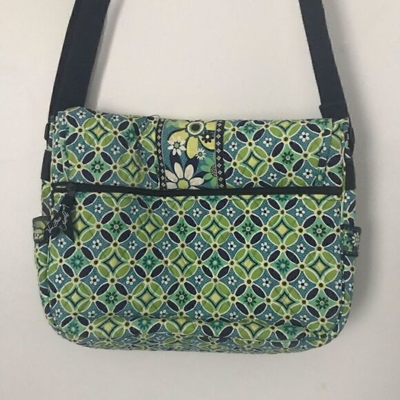 Vera Bradley Daisy Daisy messenger diaper bag - Picture 7 of 10